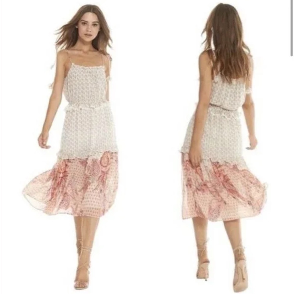 Misa Los Angeles Dionica Bohemian Floral Midi Dress